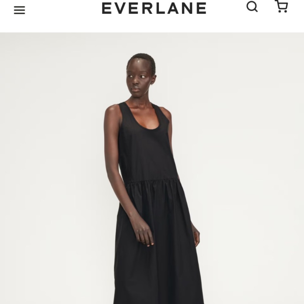 Brand new black everlane dress